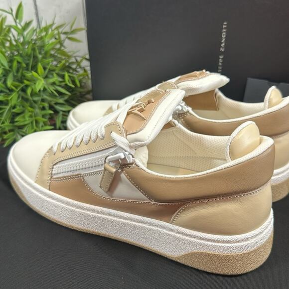 Giuseppe Zanotti GZ94 Low Top Leather Sneakers Size 41 - Picture 7 of 15